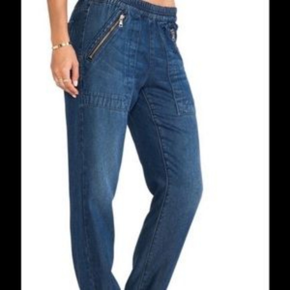 NWT DWP Denim Joggers (Gwen Stefani's Line) - Picture 3 of 4
